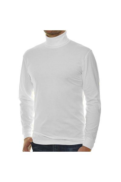 Ragman Herren Rollkragenpullover – Single Jersey Regular Fit, Langarm Basic Rollkragen, einfarbig