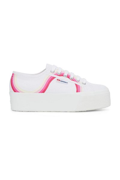 Superga 2790 Model - Ρυθμιζόμενα πάνινα παπούτσια με ψηλή σόλα