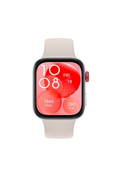 Huawei WATCH FIT 3 - 1.82" AMOLED Display, Ultra-Slim Design, iOS & Android Compatible, White