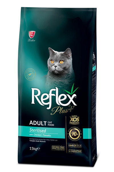 Reflex Plus 15 Kg Tavuklu Kısırlaştırılmış Yetişkin Kedi Maması Sterilised