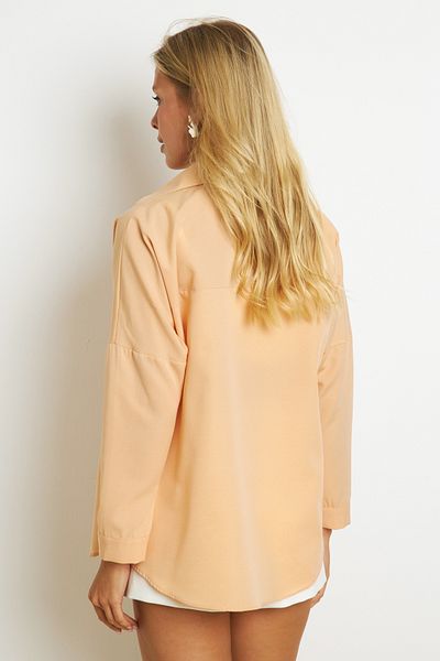 Cool & Sexy Vanilla Colored Women's Basic Shirt - K1251