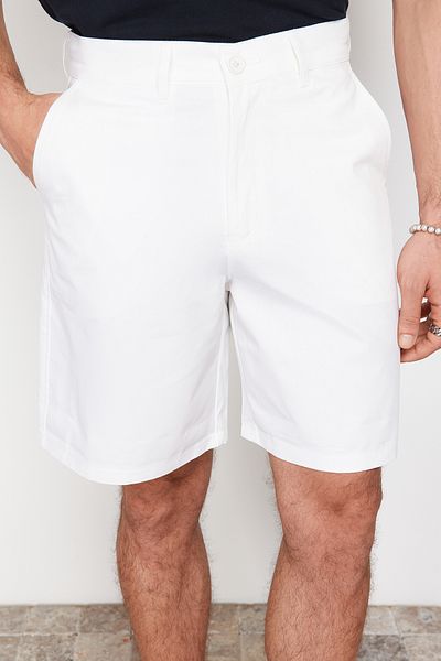 Zara white shorts mens on sale
