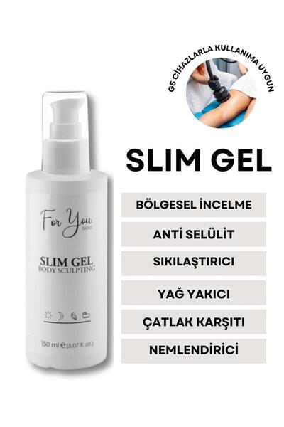For You Gold Slim Jel - Sıkılaştırıcı-Yağ Yakıcı–Bölgesel İncelme-Çatlak Karşıtı ve Selülit Kremi 150ml
