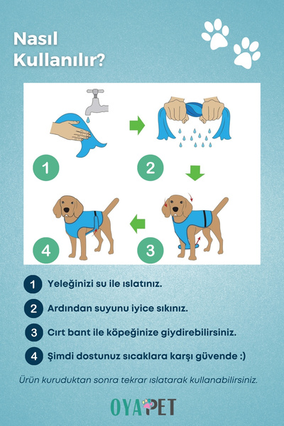 oyapet Uv Korumalı Köpek Serinleme Yeleği Ayarlanabilir Çift Katmanlı Özel Kumaş Serinletici Mont Yelek