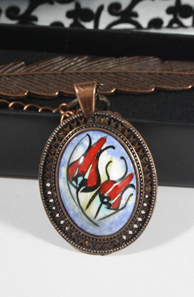 Çini Evi علامة كتاب توليب بلاط - تصميم مزدوج