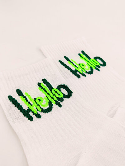 Shuttle Park Унисекс чорапи за колеж Hello Comics