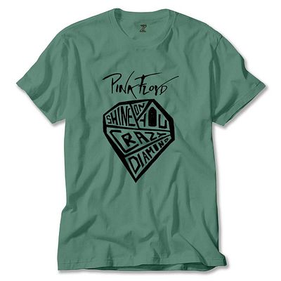 Z zepplin Pink Floyd Crayz Diamond - Πράσινο T-shirt