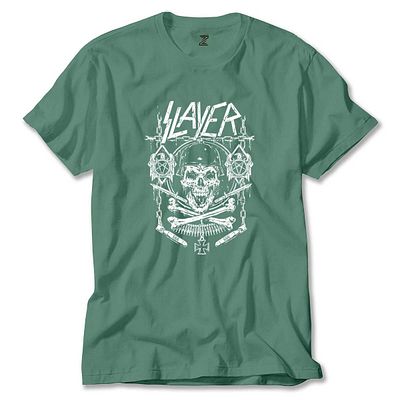 Z zepplin Πράσινο μπλουζάκι όπλο και αλυσίδα Slayer