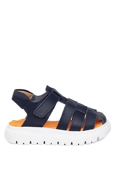 Minican Boy's Genuine Leather Booties Sandals - MZ P 3311C Navy