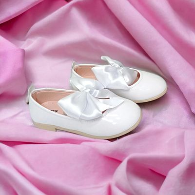 NS Little Orthopedic Girl's Ballerina Flats - Bow Design