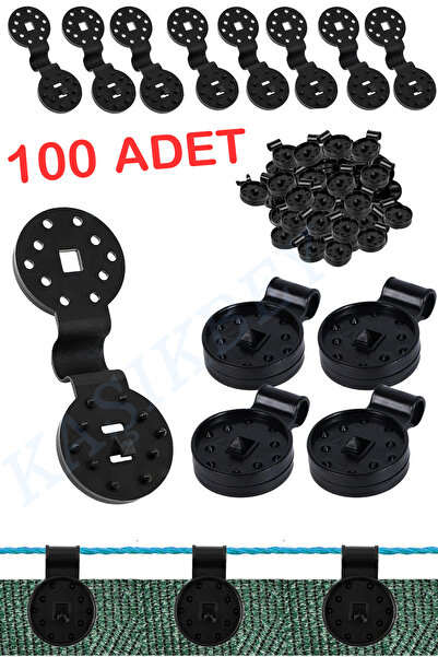 Nurnivus 100 Adet File, Branda, Güneşlik, Tente Karavan Kamp Çadırı, Duvar File Klipsi Sabitleme Kelepçe