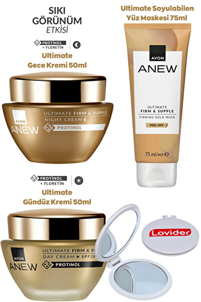 AVON Anew Ultimate 40-55 Yaş Set; Gündüz + Gece Kremi + Soyulabilen Yüz Maske...