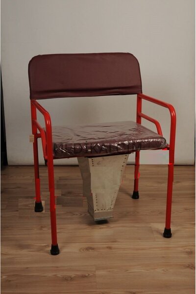 MEDİKALCİM Baddal Boy Tuvalet Sandalyesi Şişman Hasta Tuvaleti