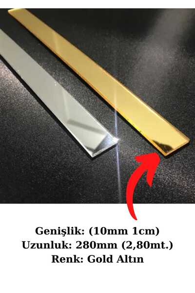 ARON BG (1 CM GENİŞLİK) DEKORATİF YAPIŞKANLI AYNALI PLEKSİ ŞERİT SÜS MOBİLYA SÜSÜ ( UZUNLUK 2 MT. 80CM)
