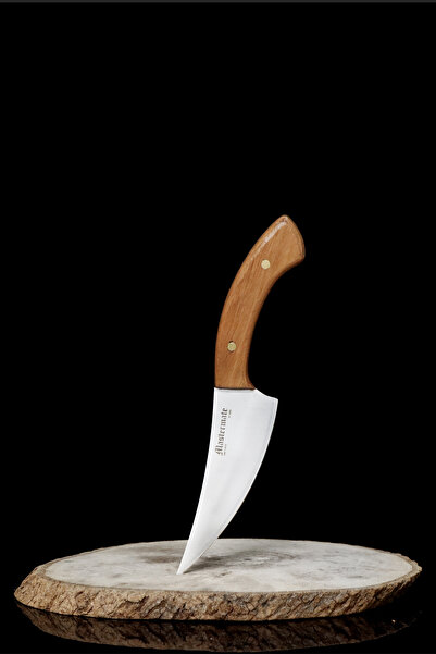 Mastermate Knives Sıyırma/doğrama Bıçağı - Paslanmaz Çelikten El Yapımı Üretim - Kestane Ahşabı Sap - Şef Bıçağı