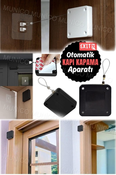 Munico Dükkan Kapısı Otomatik Geri Kapatıcı Aparatman Restorant Otomatik Kapı Kapatma Aparatı Kaliteli Pro