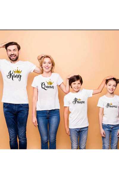 Frisson FRİSSO New King Queen 1 τεμάχιο - Βαμβακερό μπλουζάκι για οικογενειακ...
