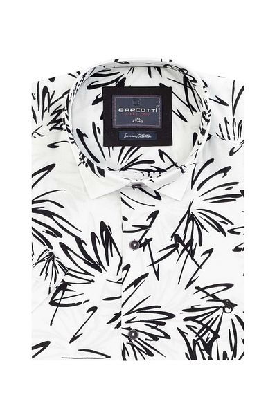 marufshop Plus Size Men's Viscon Shirt - 118-191 Kilo, Short Sleeve, No Pocket