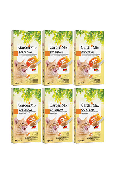 Gardenmix Ördek ve Malt Kedi Kreması 5x15gr - 6 Paket