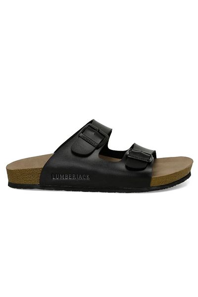 lumberjack Mendy 4fx Black Comfort Casual Anatomical Slipper
