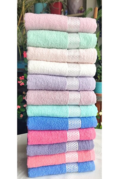 A.Z.H. (12-комплектний повний набір) Annem Çeyizlik 40x80 см. З кучерявим плетінням, новий тренд, рушник для рук та обличчя