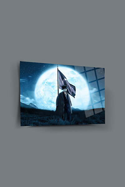 glassartdesign Tabloul de sticlă Ataturk 75-Tabloul Ataturk-Tabloul steagului...