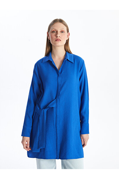 LC Waikiki Μακρυμάνικο ίσιο γυναικείο πουκάμισο τουνίκ