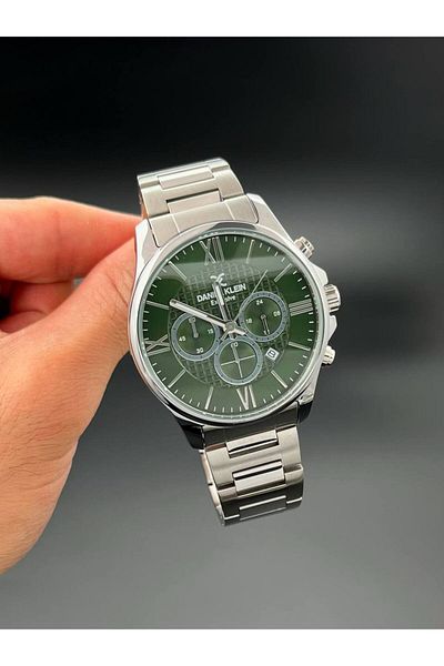 Daniel Klein Exclusive Silver Men's Wristwatch 3 Atm Waterproof Functions Active