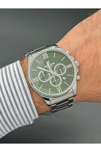 Daniel Klein Exclusive Silver Men's Wristwatch 3 Atm Waterproof Functions Active