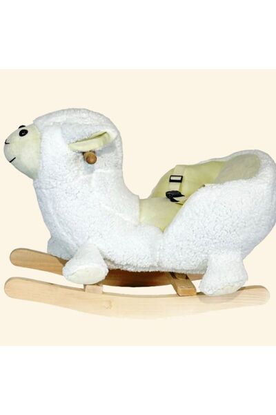 Perababy Sallanmalı , Binmeli ve Zıplamalı Peluş Kuzu Oyuncak (masif denge oy...