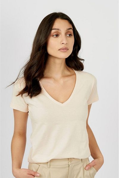 chulfa v-neck short sleeve full lycra badi