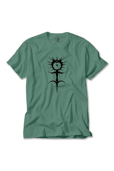 Z zepplin Λευκό πράσινο T-shirt με λογότυπο Ghostemane