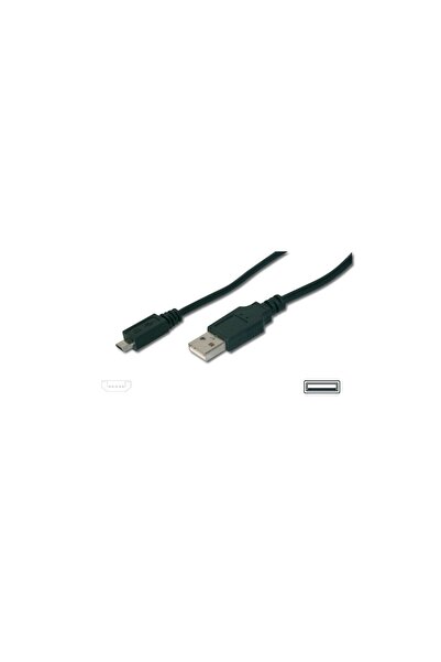 Karahanlı Butik 1 Metre Siyah kablo - Micro USB to USB