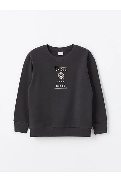 LC Waikiki LCW Kids Crew Neck Printed Long Sleeve Boy's Sweatshirt