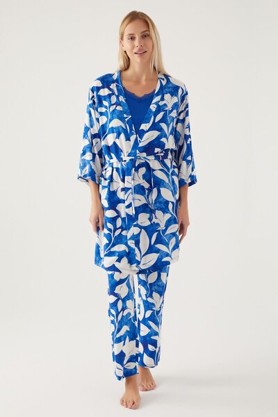 Pierre Cardin 8835 3'lü Kadın Kısa Kol Pijama Takımı