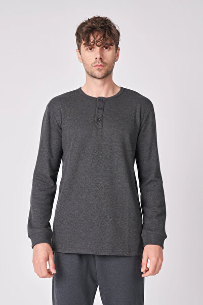 defys Tricou cu mânecă lungă din amestec de bumbac pentru bărbați