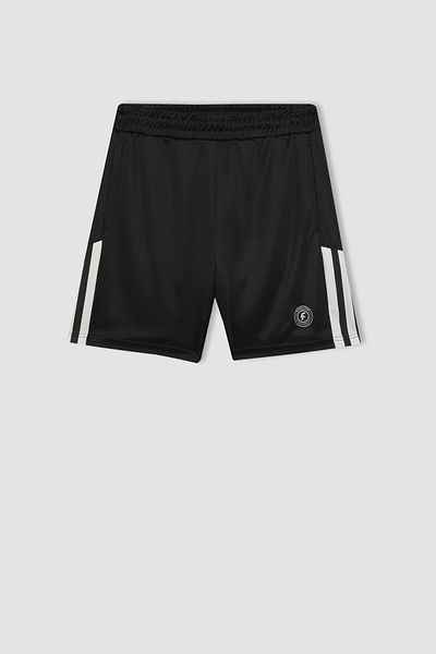 DeFacto Bedruckte Sportshorts mit schwerem Stoff – kurzes Bein, Standard-Passform C1750ax24sm