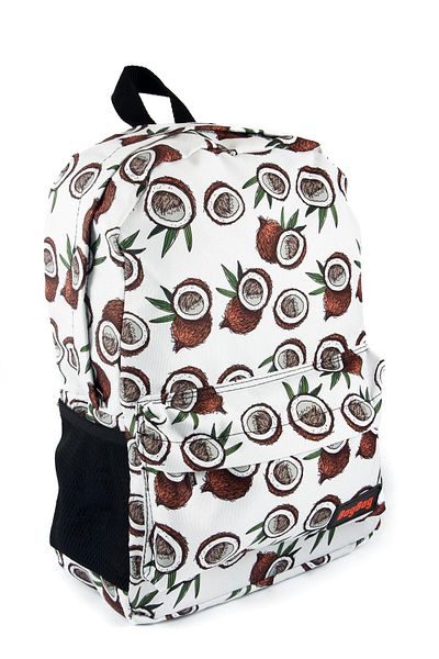 AlpCollection Rucsac de școală casual unisex cu model de nucă de cocos