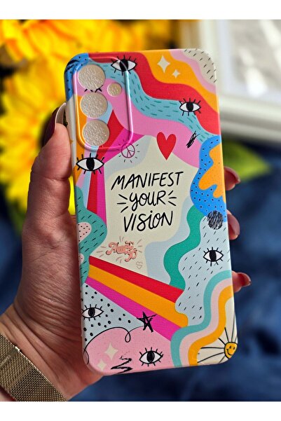 SUPER FRAME Samsung Galaxy A34 Uyumlu Baskılı Şeffaf Telefon Kılıfı