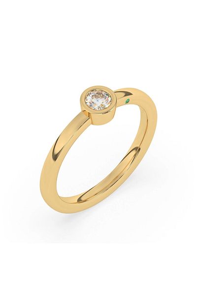 1'ASLAN Diamo Diamonds Damen-Ring 585 Gold 9-dd004-yg-20-52