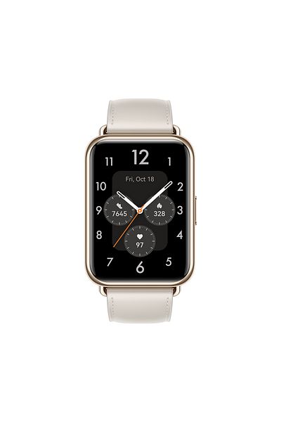 Huawei Watch Fit 2 Smartwatch - 1.74 Inch Huawei Fullview Display, Moon White, Yoda-B19V, Small