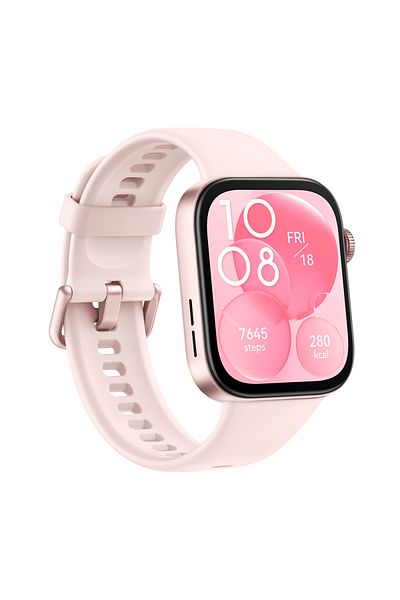 Huawei WATCH FIT 3 - 1.82" AMOLED Display, Ultra-Slim Design, iOS & Android Compatible, Pink