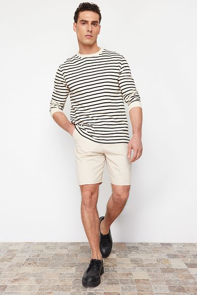 Trendyol Collection Σορτς Chino Regular Fit Stone - TMNSS24SR00053