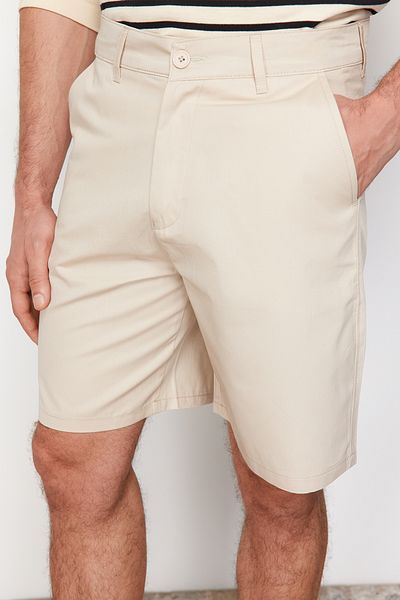 Trendyol Collection Σορτς Chino Regular Fit Stone - TMNSS24SR00053