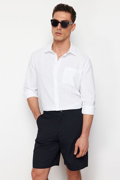 Trendyol Collection White Regular Fit 100% Cotton Shirt TMNSS24GO00063