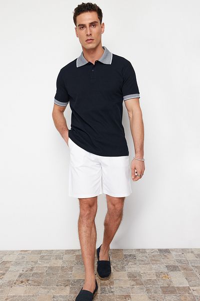 Trendyol Collection Bílé Chino šortky Regular Fit - TMNSS24SR00053