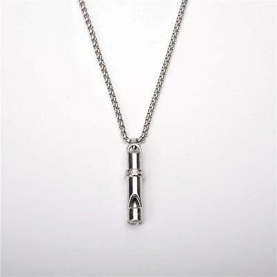 Herşey Nota قلادة صافرة عالية ديسيبل - فولاذية تصدر صوتًا