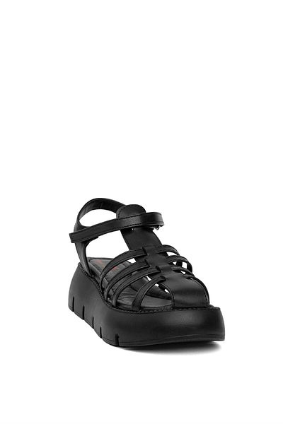 Minican Boy's Black Flat Sandals - J F 210 Filet