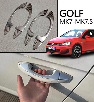 GCP German Car Parts Golf 7 Krom Kapı Kolu Kaplaması - Golf 7 Nikelajlı Kapı ...