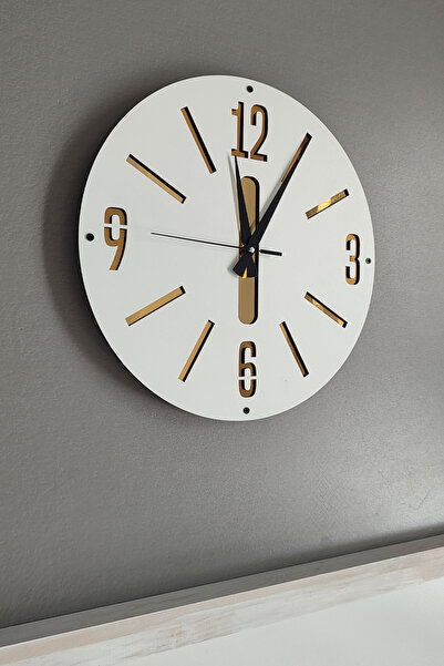 Tooall Hediyelik Ahşap Dekoratif Duvar Saati